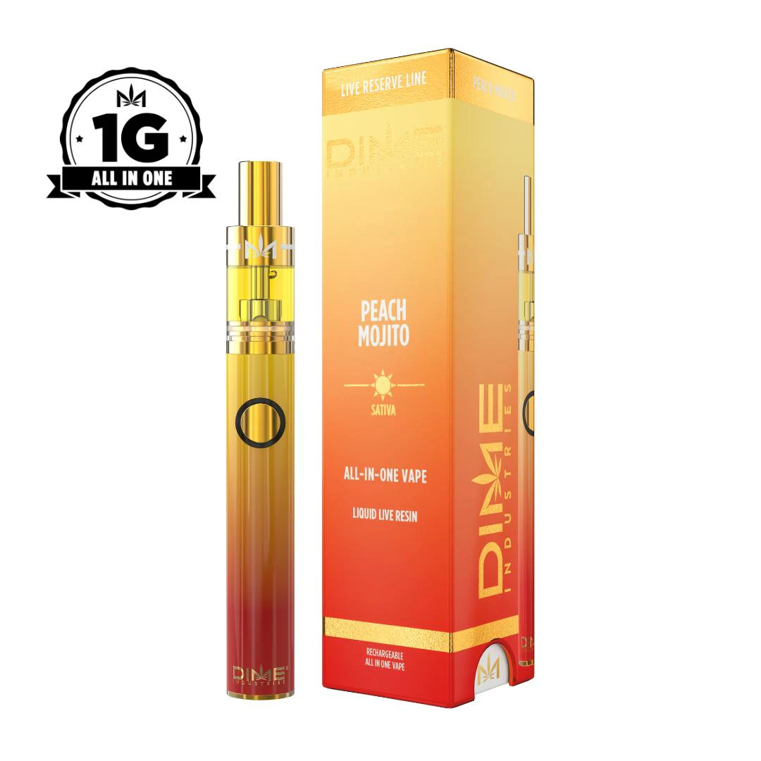 Dime Industries - Peach Mojito Live Reserve 1000mg All in One Device Main Image