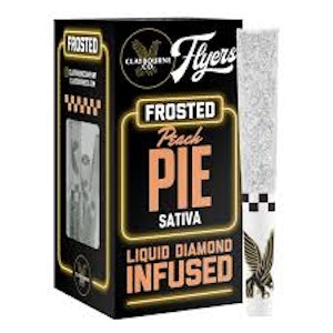 CLAYBOURNE CO. - Claybourne Frosted Flyers Infused 5pk Prerolls 2.5g Peach Pie