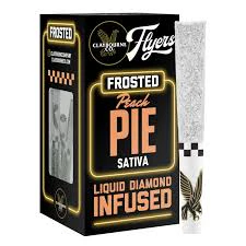 Claybourne Co. - Claybourne Frosted Flyers Infused 5pk Prerolls 2.5g Peach Pie Main Image