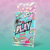 Play - Peach Ringz - 1g Hash Rosin Infused Ditillate 510 Cart
