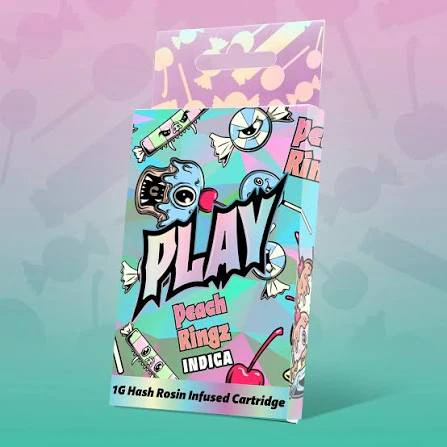 Play Michigan - Play - Peach Ringz - 1g Hash Rosin Infused Ditillate 510 Cart Main Image
