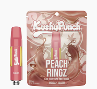 Kushy Punch - 510 Cartridge - Indica - Peach Ringz - (1g)
