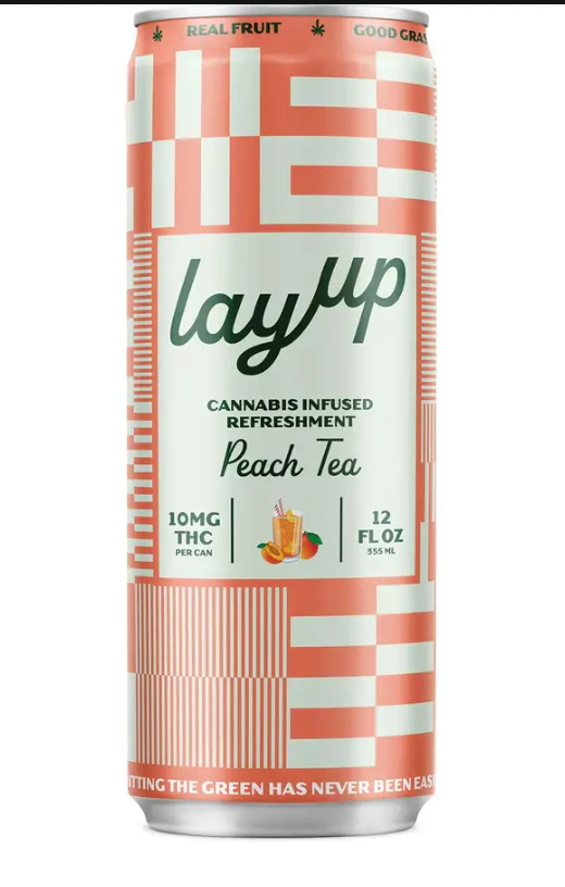Layup - LayUp | Edibles | Drinks | Drink - Peach Tea - THC | 12oz 10mg Main Image