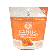 Kanha - Peach Gummies 4:1 CBD:THC 125mg