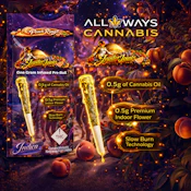 All Ways Aeroponics - Peach Ringz (I) Jupiter Joints Infused 1g