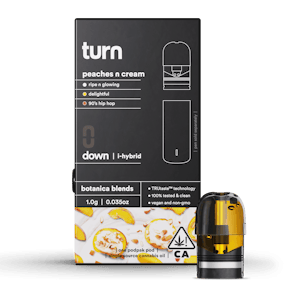 TURN - peaches n cream (s-hybrid) / botanica blends / 1g pod
