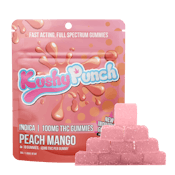Kushy Punch - Indica Peach Mango INDIVIDUAL GUMMIES 100MG