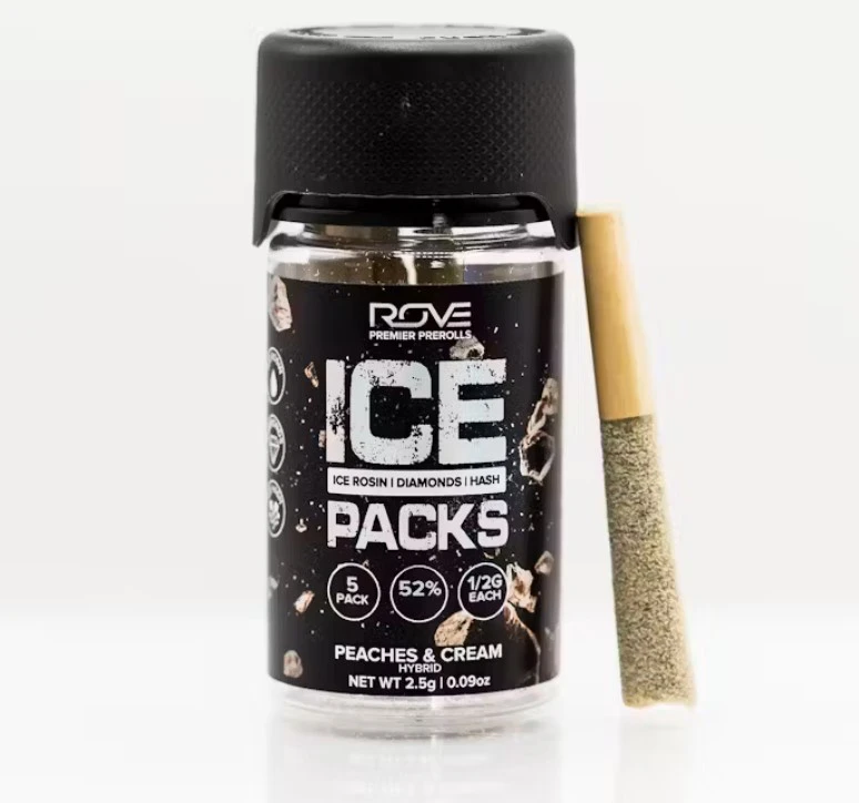 ROVE - Peaches & Cream Ice Rosin Diamond Hash 5 Pack - 2.5g - ROV Main Image