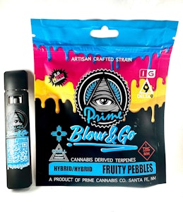 PRIME CANNABIS - Blow & Go - Fruity Pebbles (Hybrid) - Disposable Vape - 1G
