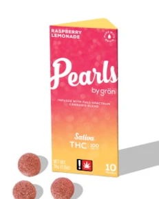 Gron | Edible | Pearls | Raspberry Lemonade | 100mg | 10pk
