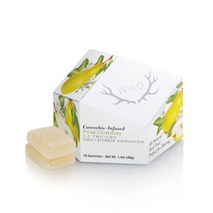 WYLD - Wyld | Gummies (10ct) | Pear 1:1 THC:CBG | 100mg