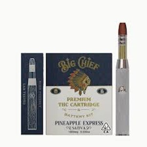 Big Chief Extracts - Pineapple Express (S) | 1g Cart + Battery Kit | Big Chief