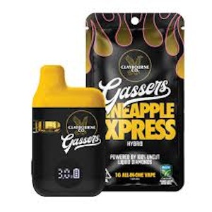 CLAYBOURNE CO. - [Claybourne Co.] Gassers Vape AIO - 1g - Pineapple Express (H)
