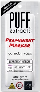 PUFF - Puff - Permanent Marker - 93% THC - 1.0g - Vape Cartridge