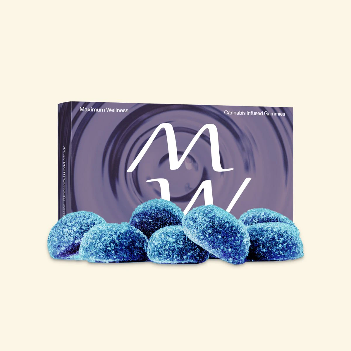 MAXIMUM WELLNESS - THC 10mg Rest Gummies - Blueberry 10mg THC: 10mg CBN: 2.5mg CBD 10-pk - Edibles Main Image