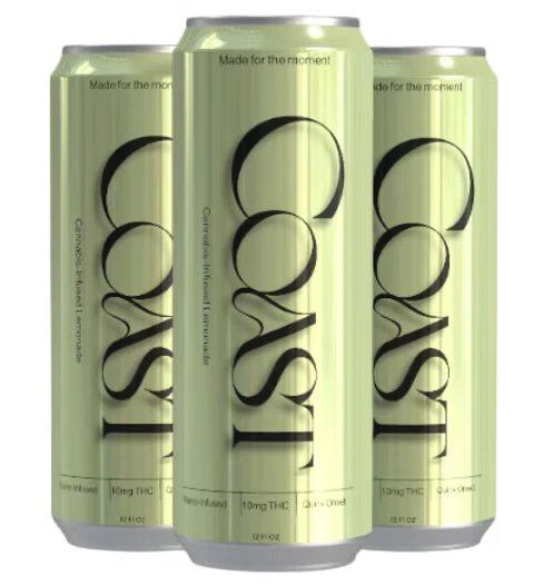 COAST - THC Drink - 12mg Infused Lemonade - Hybrid - 1 Can 12oz Main Image