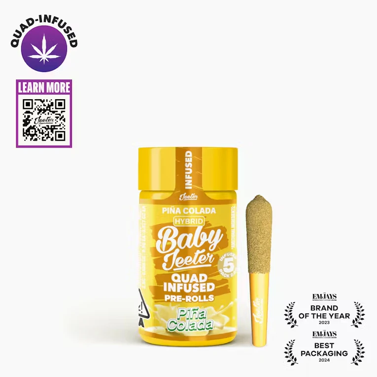 Jeeter - Jeeter - Pre Roll Pack - Infused Baby Jeeter - Hybrid - Pina Colada - (2.5g total) 5 Pack Main Image