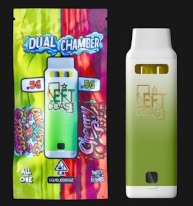 Left Coast - Left Coast-1g Dual Chamber- Pineapple Express 0.5g x Cherry Pie 0.5g - Disposable Vape