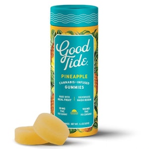 Good Tide - Good Tide - 100mg Solventlesss Hash Rosin Gummies (Pineapple-Sativa)