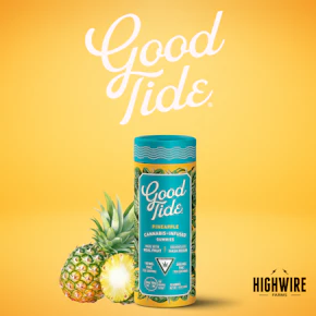 Good Tide Gummies Solventless Hash Rosin Pineapple 200mg (Sativa)