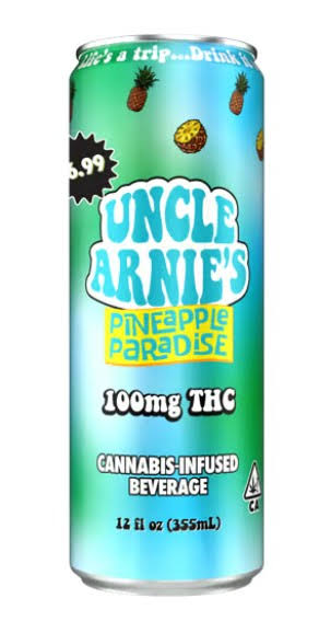 Uncle Arnie's - Pineapple Paradise Soda 100mg