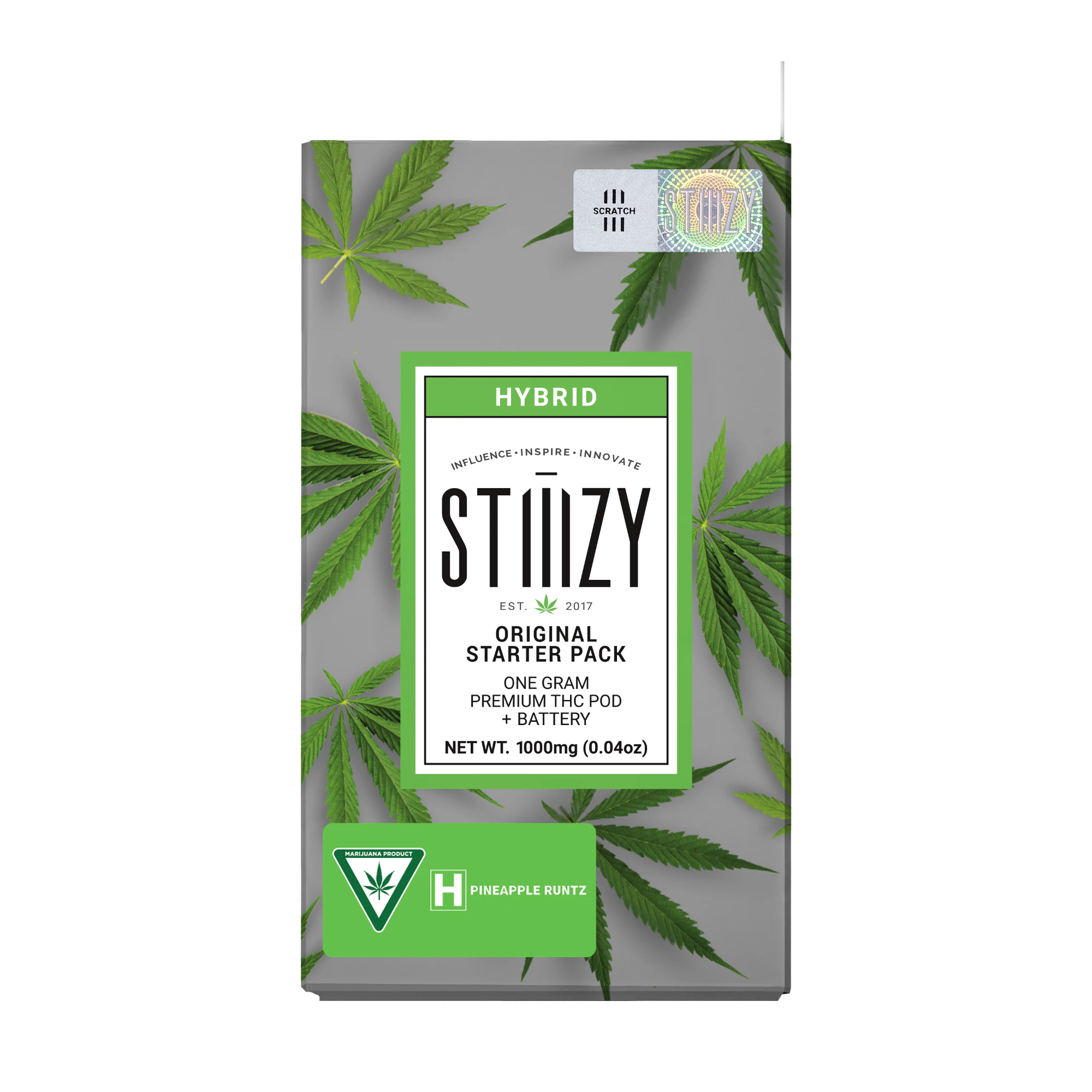 STIIIZY - Stiiizy - Pineapple Runtz Starter Pack Battery & Pod - 1g Main Image