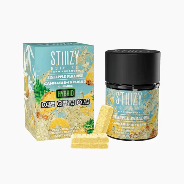 STIIIZY - Stiiizy - Edibles - Nano Enhanced - Hybrid - Pineapple Paradise - 10pk - Gummies - (100mg) Main Image