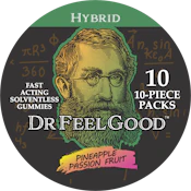 Pineapple Passionfuit, Hybrid, Hash Rosin Gummies, 10 pack