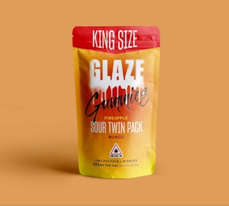 GLAZE - Glaze | Pineapple/Mango Twin Pack | Gummy | 200mg [20pc]