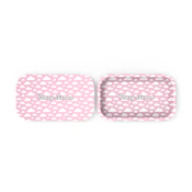 Blazy Susan | Small Rolling Tray w/ Lid | Pink Clouds