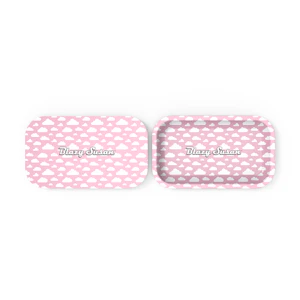 Blazy Susan - Blazy Susan | Small Rolling Tray w/ Lid | Pink Clouds