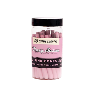 BLAZY SUSAN - PINK PAPER CONES 53MM (50PK) - BLAZY SUSAN