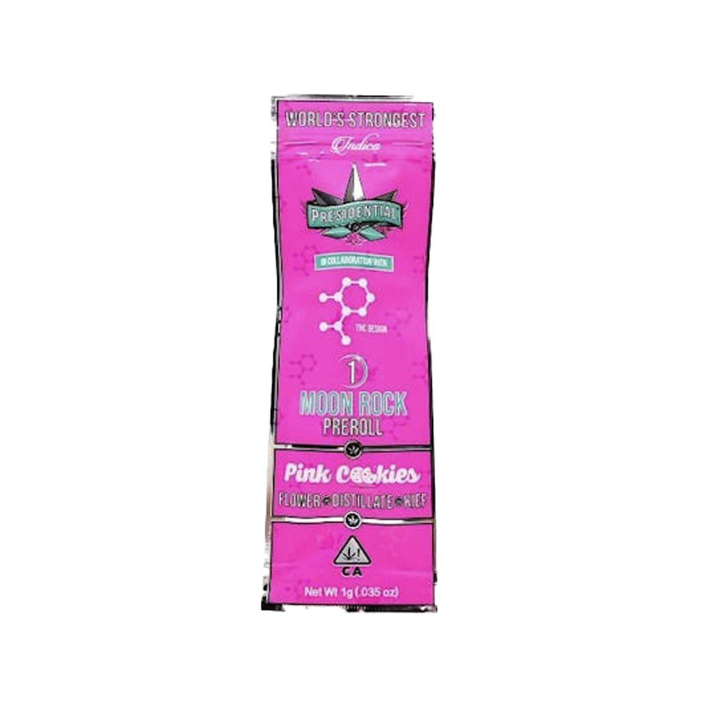 Presidential Moon Rock Pink Cookies Pre-Roll 1.0g