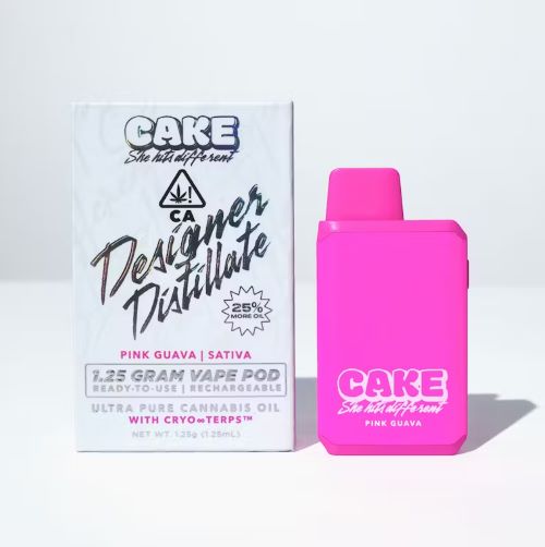 CAKE SHE HITS DIFFERENT Pink Guava Disposable Vape 1.25g...