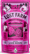  [Lost Farm] Live Resin Chews - 100mg - Strawberry Pink Jesus (H)
