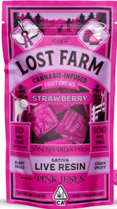 LOST FARM - [Lost Farm] Live Resin Chews - 100mg - Strawberry Pink Jesus (S)