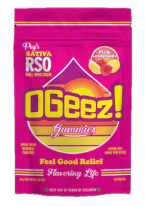 Ogeez! - Pink Lemonade Peg's Sativa RSO 10pk 100mg