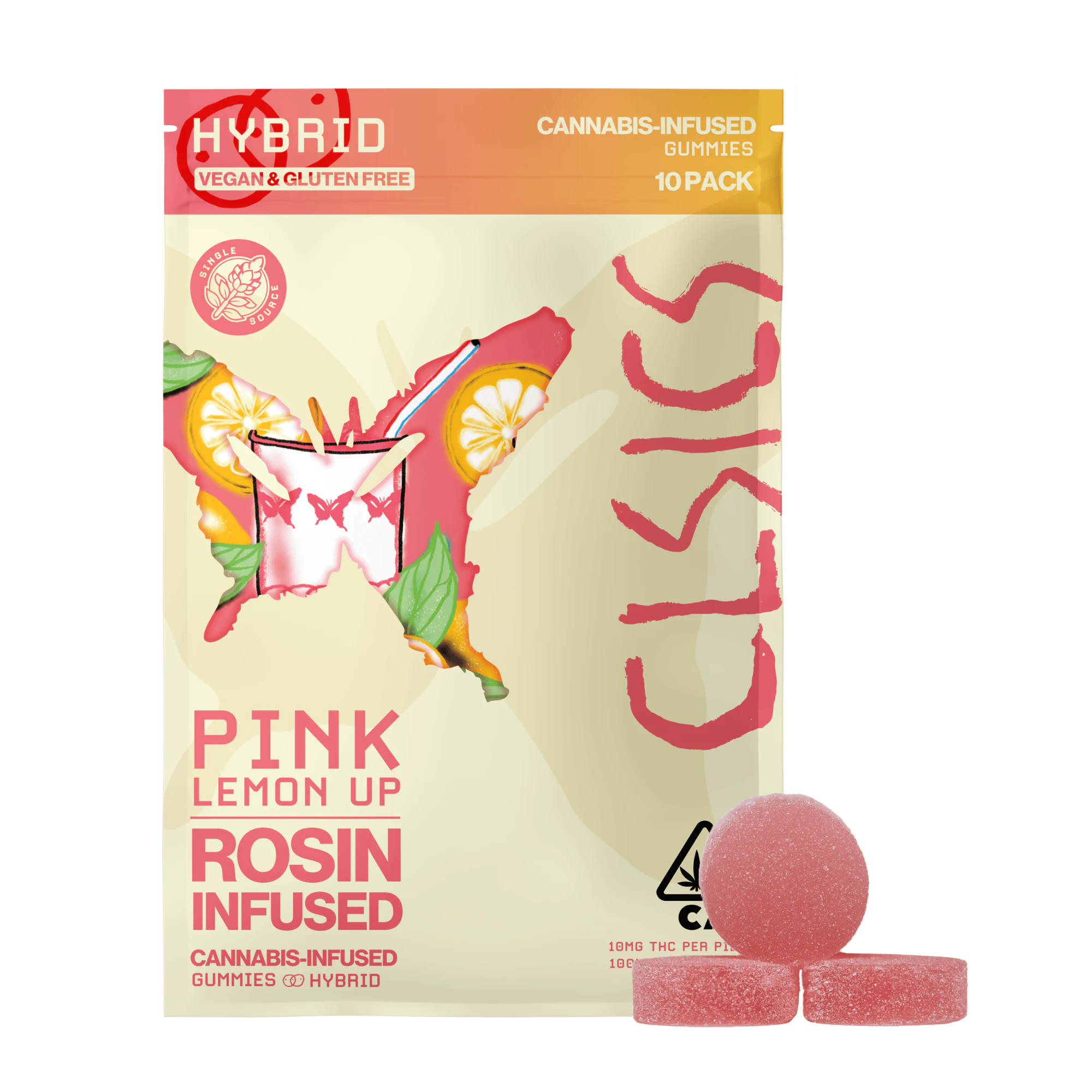 CLSICS - CLSICS | Pink Lemon Up | Gummies | [100mg] 10pk | Hybrid Main Image