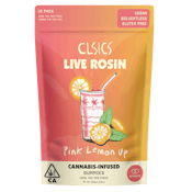 Pink Lemon Up 100mg 10 Pack Live Rosin Gummies - CLSICS