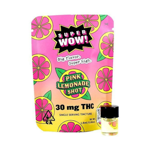 SUPER WOW - Pink Lemonade | 30mg THC Shot | Super Wow