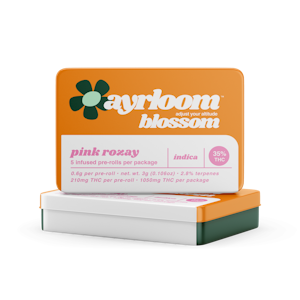 AYRLOOM - Ayrloom - Pink Rozay - .6g 5pk - 35% THC - Infused - Pre-Roll
