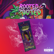 Rooted & Zooted Live Resin Disposable Pineapple Express/Pink Champagne 1g