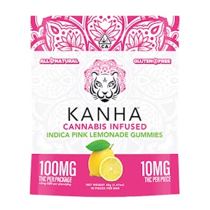 KANHA - KANHA | Pink Lemonade | Indica | 100mg THC | 10-pack