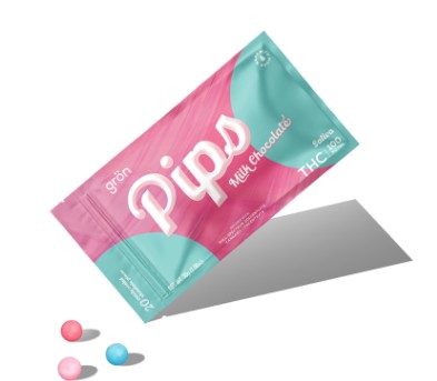 THC Milk Chocolate Pips - Edible