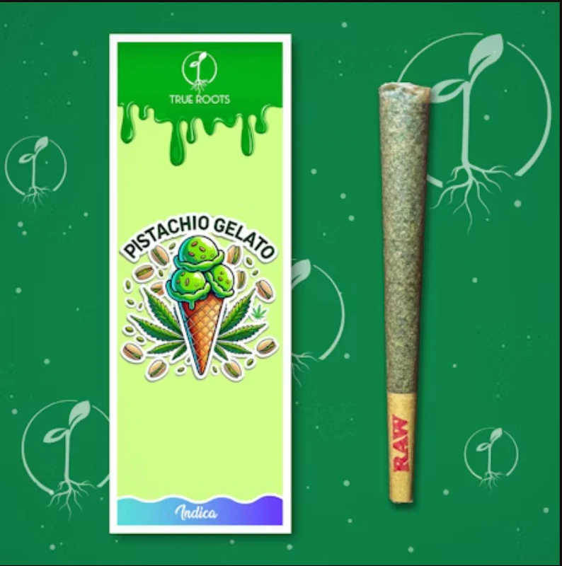 True Roots - True Roots - Pistachio Gelato Preroll 1g Main Image