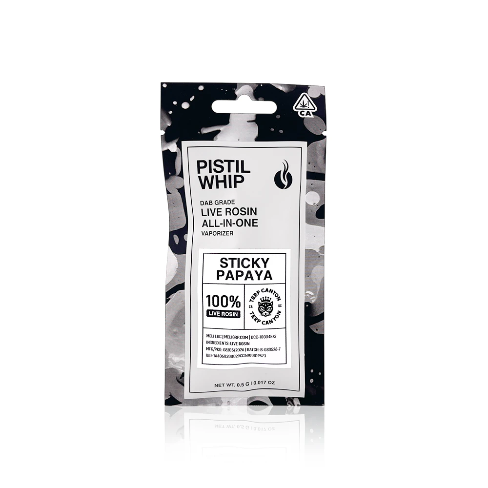 Pistil Whip - PISTIL WHIP - All In One - Sticky Papaya - Live Rosin - .5G Main Image