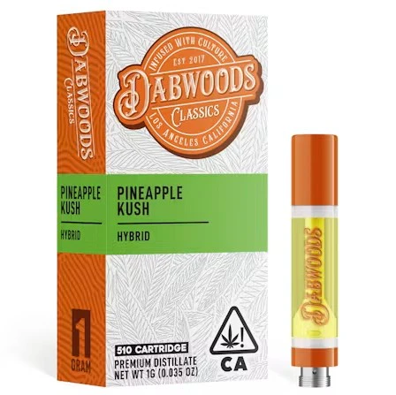 Dabwoods - VAPE CART - PINEAPPLE KUSH 1G Main Image