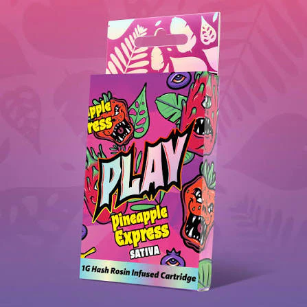 Play Michigan - Play - Pineapple Express - 1g Hash Rosin Infused Ditillate 510 Cart Main Image