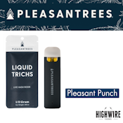 Pleasantrees Disposable Liquid Trichs Pleasant Punch Live Hash Rosin Vape .5g