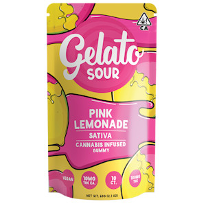Gelato - Sour Pink Lemonade 100mg 10 Pack Gummies - Gelato